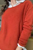 Made in Italy Conrad Body Skim Knit Jumper Ginger